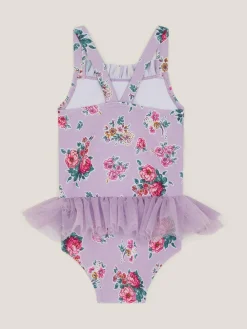 Sale Monsoon Purple Floral Tutu Swimsuit
