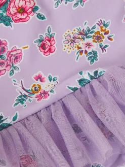 Sale Monsoon Purple Floral Tutu Swimsuit