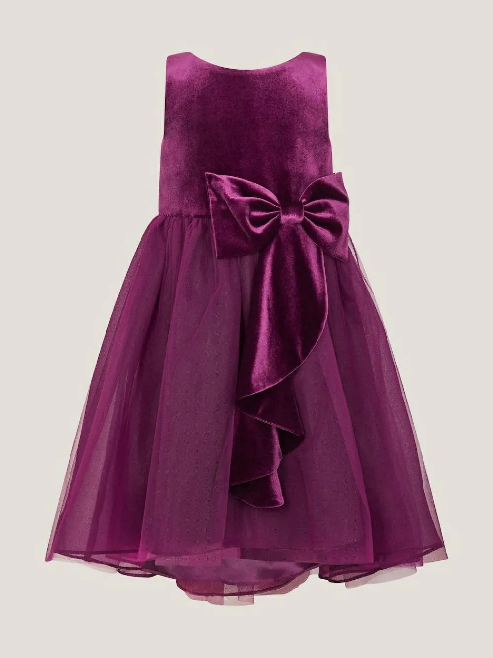 Monsoon Velvet Bow Party Dress^ Dresses