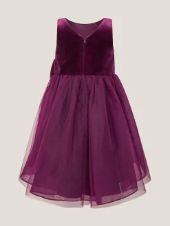 Monsoon Velvet Bow Party Dress^ Dresses