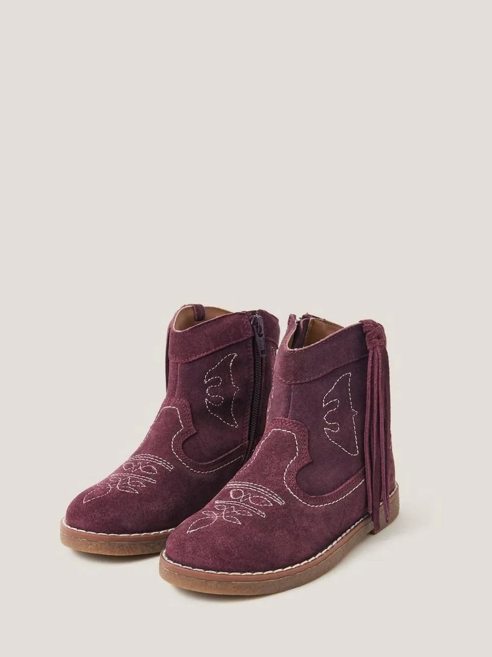 Monsoon Red Suede Cowboy Boots^ Baby Boots|Boots