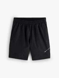 Monterrain Black Form Woven Running Shorts^ Shorts