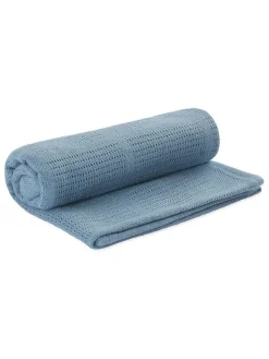 Mori Blue Blend Cellular Baby Blanket^ Newborn Accessories|Nursery Bedding