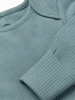 Mori Ribbed Stretch Long Sleeve Envelope Neckline Bodysuit^ Bodysuits & Vests|Vests