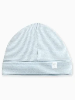 Discount Mori Supersoft Baby Hat Blue Stripe