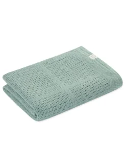 Clearance Mori Mint Green Blend Cellular Baby Blanket