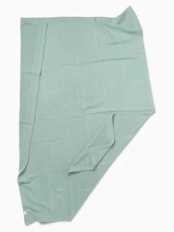 Clearance Mori Mint Green Blend Cellular Baby Blanket