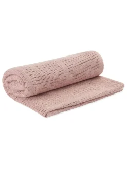 Hot Mori Rose Pink Blend Cellular Baby Blanket