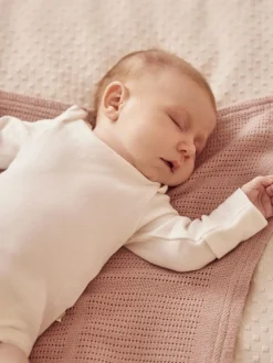 Mori Long Sleeve Envelope Neckline Bodysuit White