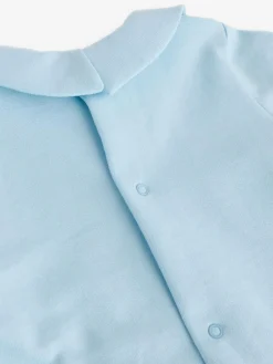 Online Moschino Baby Logo Sleepsuit, Hat & Bib Giftset With Giftbox Blue