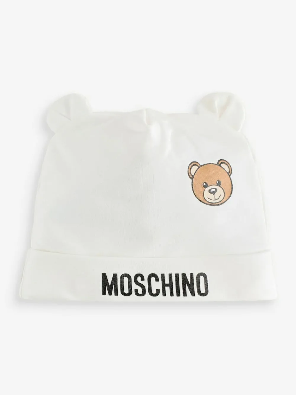 Moschino Cream Baby Logo Hat and Bib Giftset With Giftbox^ Bibs