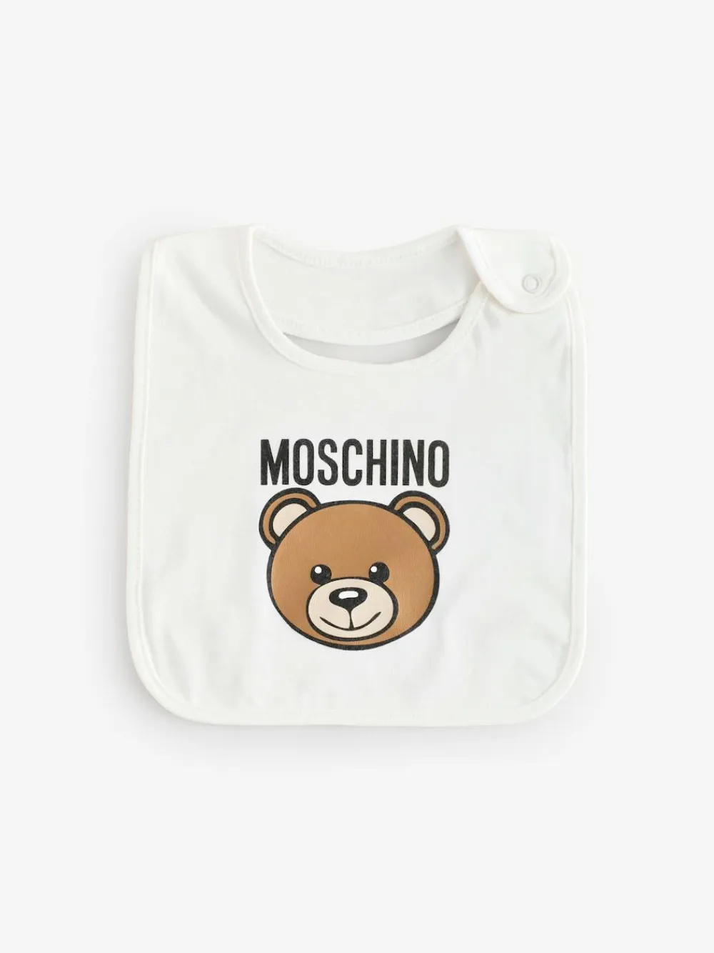 Moschino Cream Baby Logo Hat and Bib Giftset With Giftbox^ Bibs