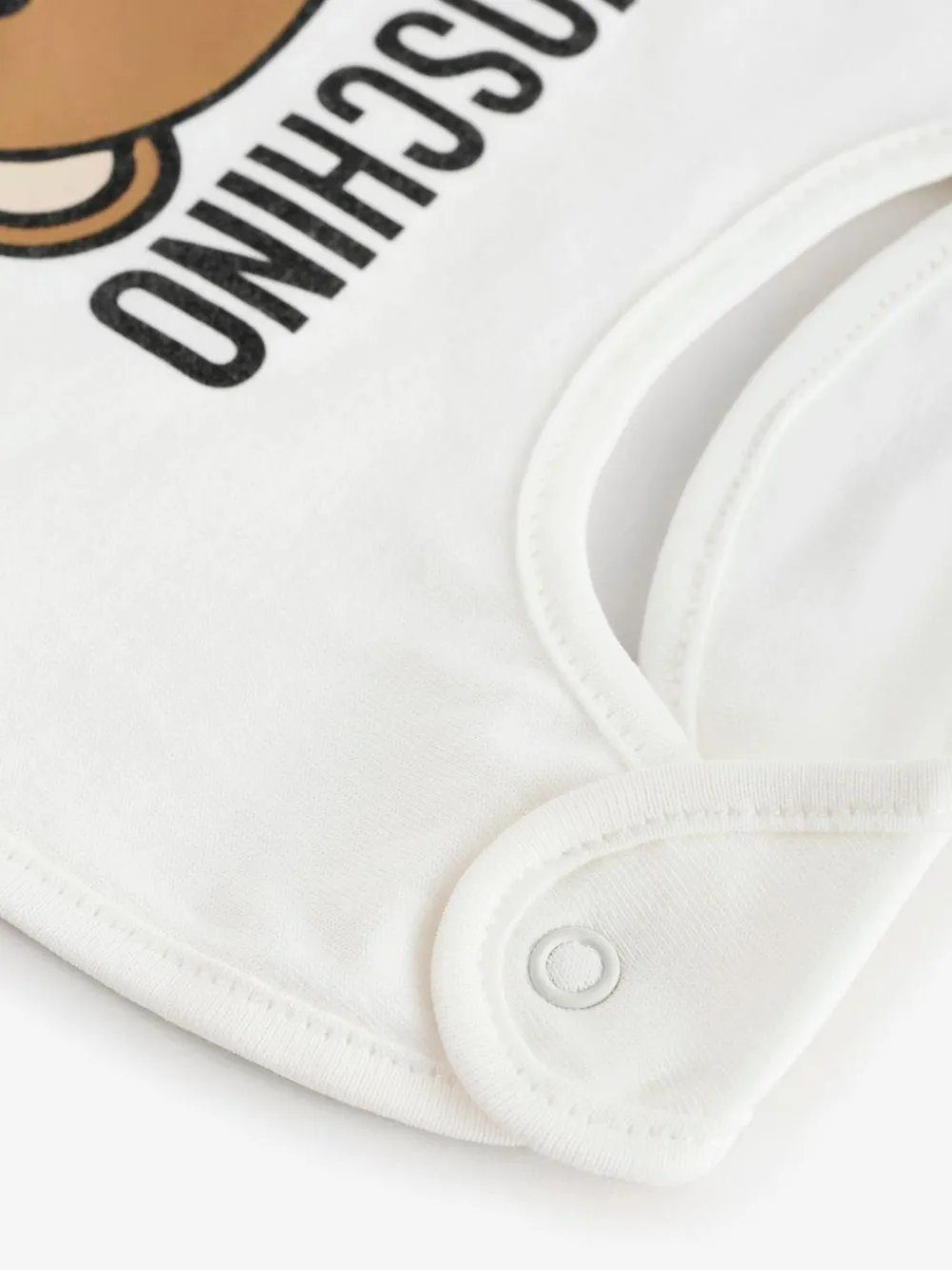 Moschino Cream Baby Logo Hat and Bib Giftset With Giftbox^ Bibs