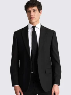 MOSS Regular Fit Stretch Suit Jacket^ Suits & Tuxedos|Black Suits