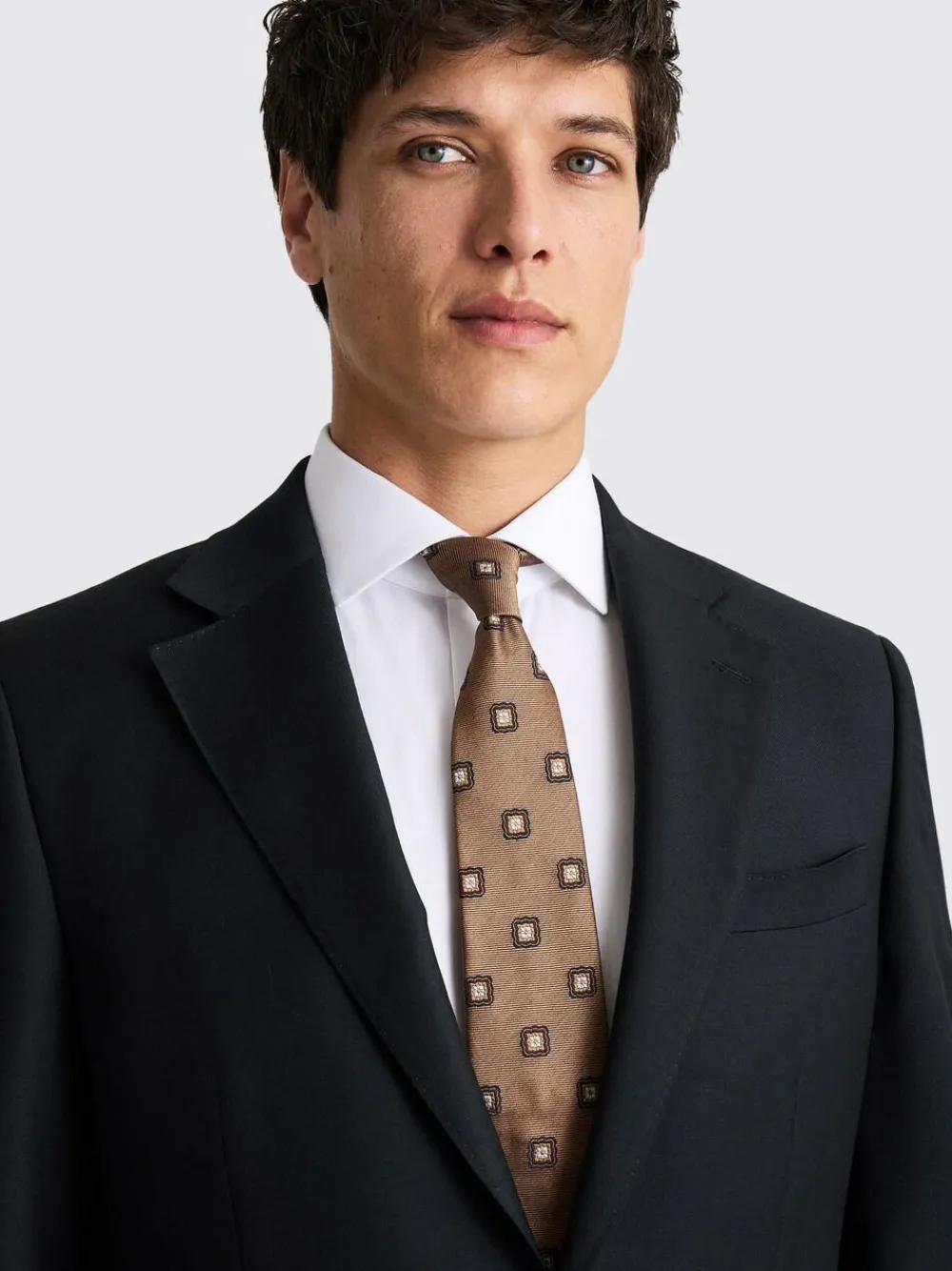 Outlet MOSS Regular Twill Suit Jacket Black