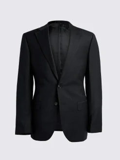 Outlet MOSS Regular Twill Suit Jacket Black