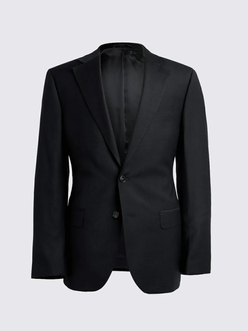 Outlet MOSS Regular Twill Suit Jacket Black
