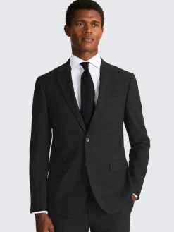 MOSS Slim Regular Fit Stretch Suit Jacket^ Black Suits
