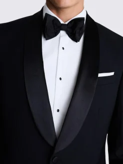 Outlet MOSS Black Tailored Fit Shawl Lapel Tuxedo Jacket