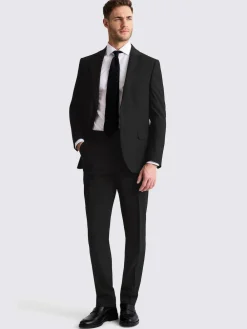 MOSS Tailored Regular Fit Stretch Suit Jacket^ Black Suits