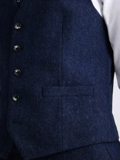 MOSS Slim Donegal Tweed Suit Waistcoat^ Vests