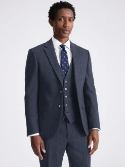 MOSS Slim Donegal Tweed Suit Jacket^ Blue Suits