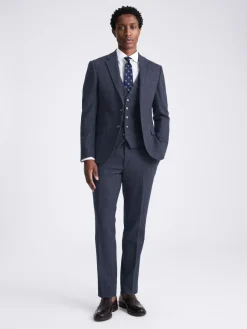 MOSS Slim Donegal Tweed Suit Jacket^ Blue Suits