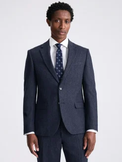 MOSS Slim Donegal Tweed Suit Jacket^ Blue Suits