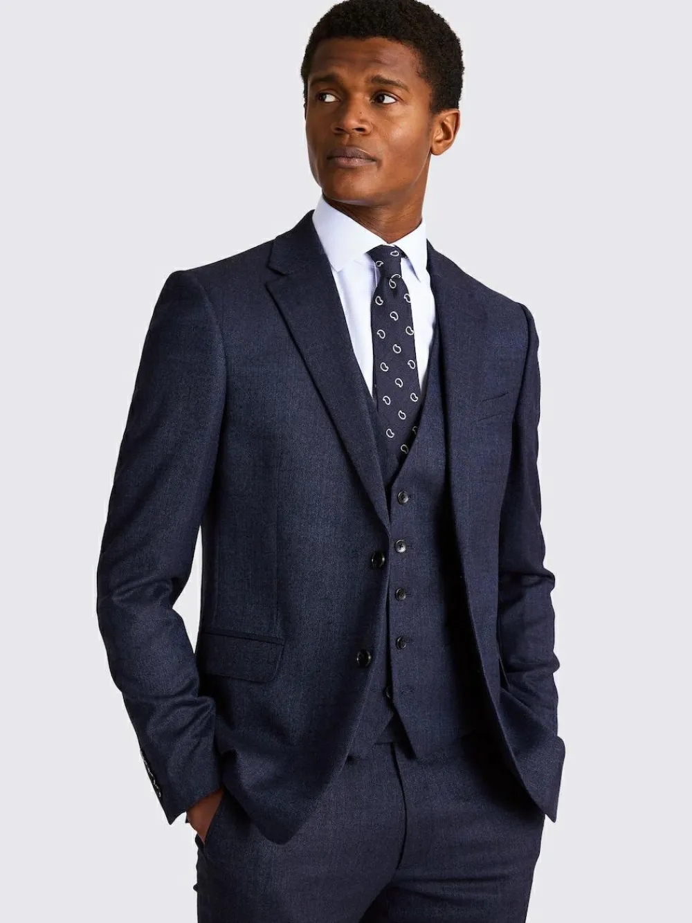 MOSS Blue Slim Twisted Suit Jacket^ Suits & Tuxedos|Blue Suits