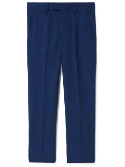 MOSS Blue Slub Trousers^BOY Suits & Vest