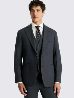 MOSS Blue Tailored Twill Suit Jacket^ Suits & Tuxedos|Blue Suits