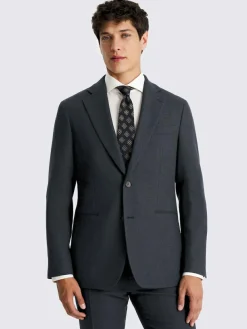 MOSS Blue Tailored Twill Suit Jacket^ Suits & Tuxedos|Blue Suits
