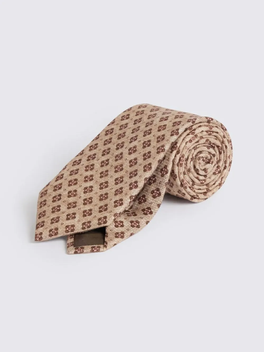 Clearance MOSS Brown Bottinelli Medallion Tie