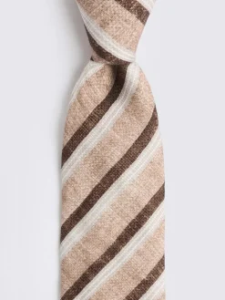 MOSS Brown Bottinelli Stripe Tie^ Ties & Pocket Squares