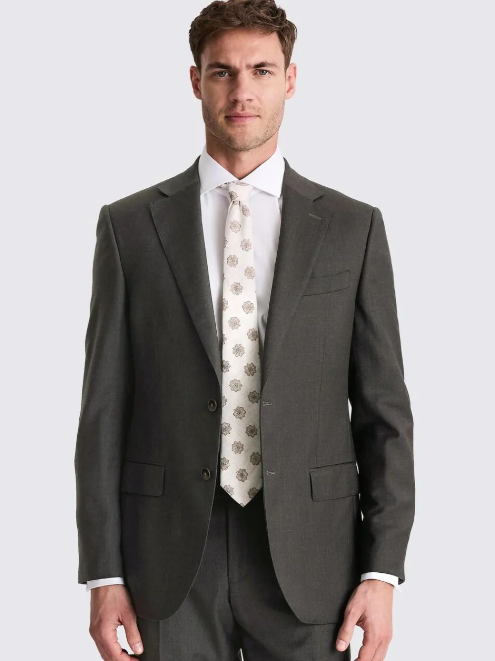 Discount MOSS Regular Twill Suit Jacket Charcoal