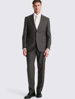 Discount MOSS Regular Twill Suit Jacket Charcoal