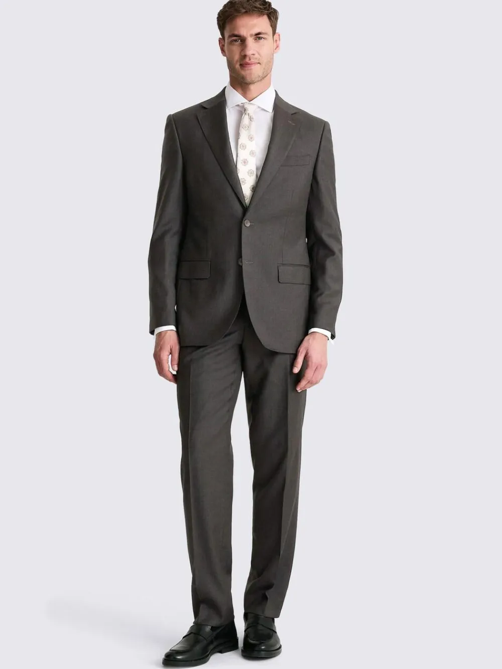 Discount MOSS Regular Twill Suit Jacket Charcoal