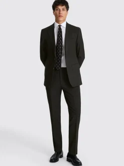 Best MOSS Charcoal Tailored Performance Suit Jacket