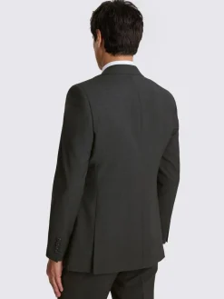 Best MOSS Charcoal Tailored Performance Suit Jacket