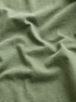 Online Next Moss Green Slim Fit Essential Crew Neck Cotton T-Shirt