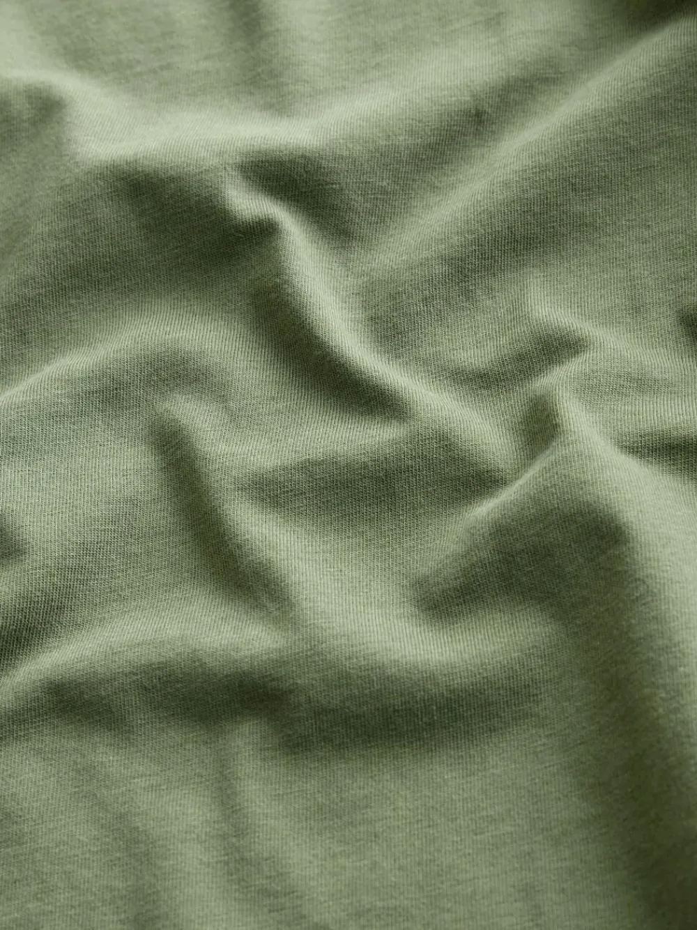 Online Next Moss Green Slim Fit Essential Crew Neck Cotton T-Shirt