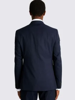 Outlet MOSS Slim Double Breasted Stretch Suit Jacket Ink