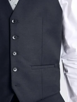 Clearance MOSS Slim Regular Fit Stretch Suit Waistcoat Ink