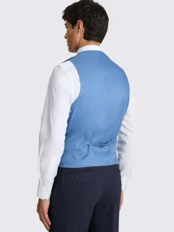 Best MOSS Tailored Herringbone Suit Waistcoat Ink