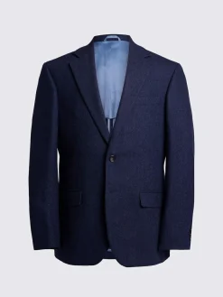 MOSS Tailored Herringbone Suit Jacket^ Blue Suits