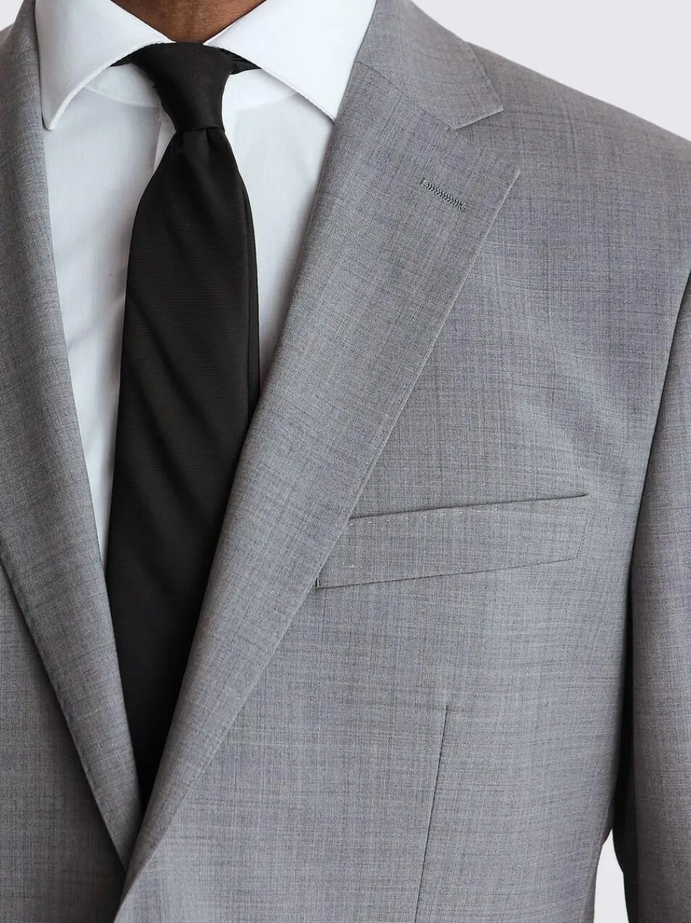 MOSS Light Grey Marl Tailored Performance Suit Jacket^ Grey Suits