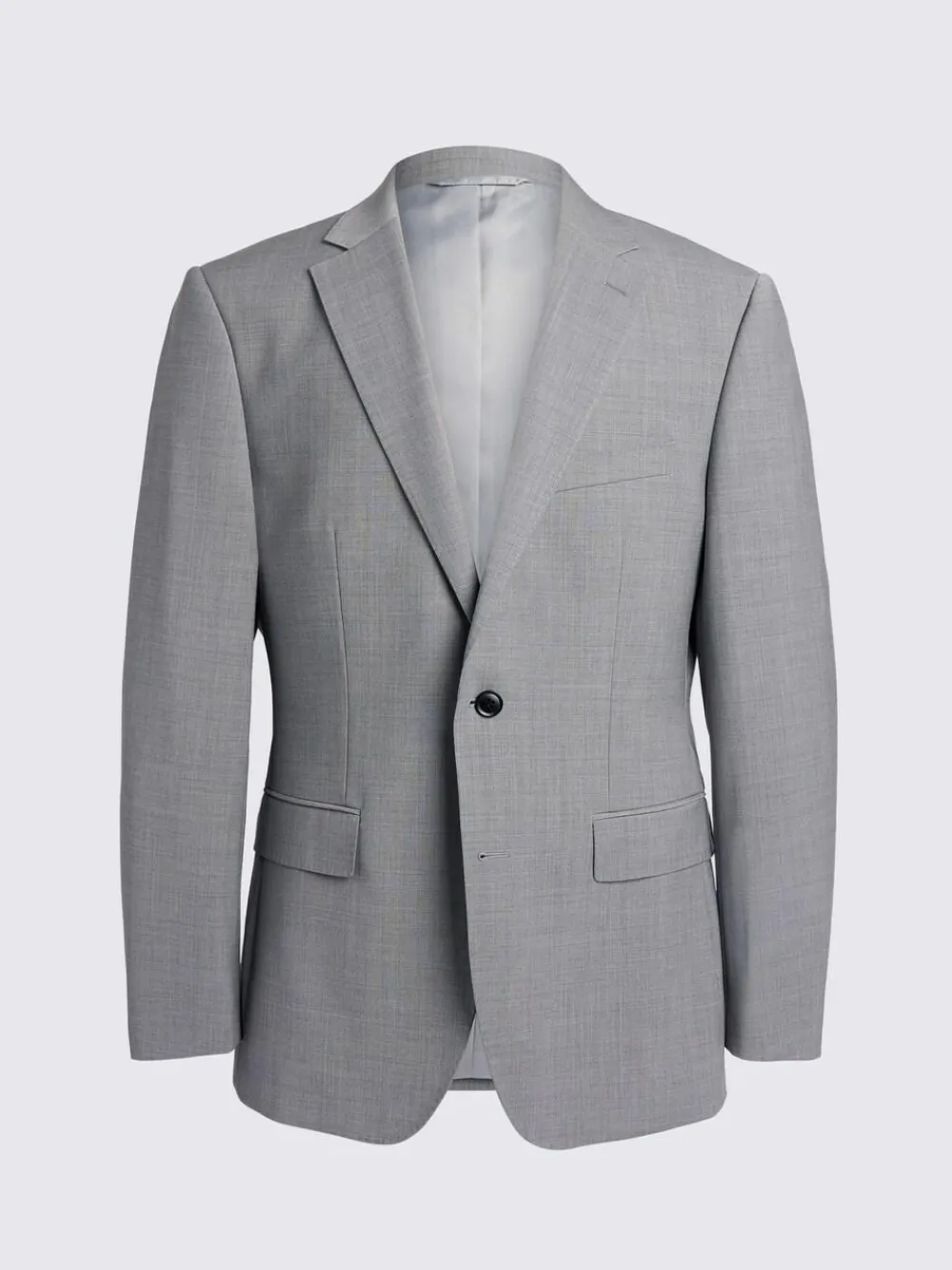 MOSS Light Grey Marl Tailored Performance Suit Jacket^ Grey Suits