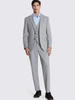 MOSS Regular Fit Stretch Suit Jacket^ Grey Suits
