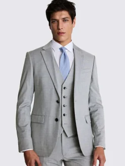 MOSS Slim Regular Fit Stretch Suit Jacket^ Grey Suits