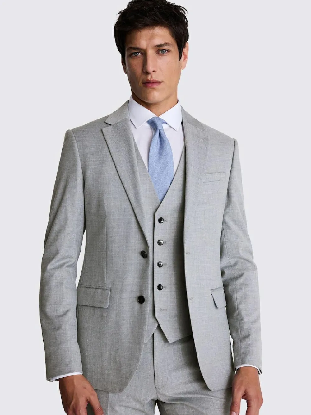 MOSS Slim Regular Fit Stretch Suit Jacket^ Grey Suits